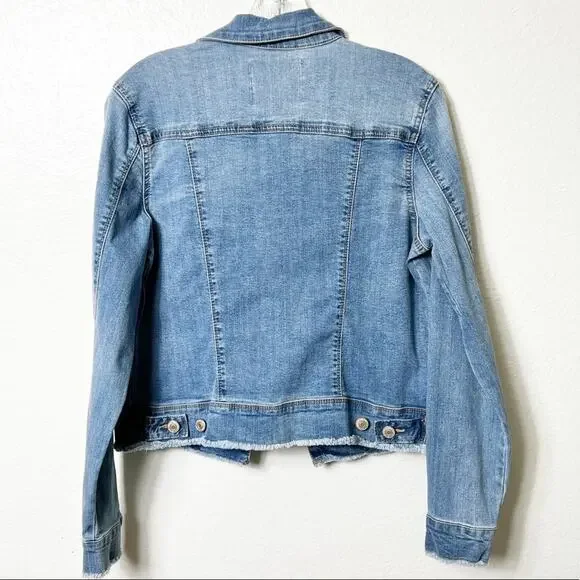 NINE WEST JEANS BLUE WOMEN SARAH JEAN JACKET SIZE SMALL COLOR WINDHAM NEW - Picture 4 of 7